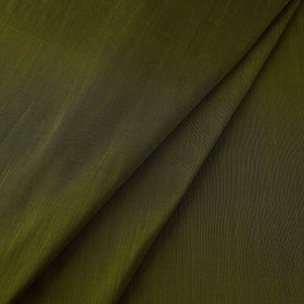 Green Plain Slub Silk Fabric 