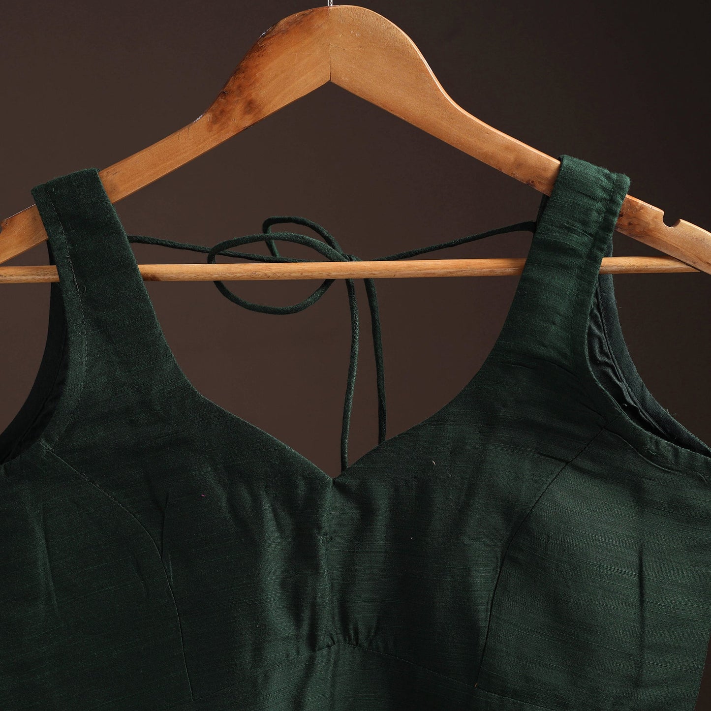 Plain slub silk readymade blouse 04 - handcrafted