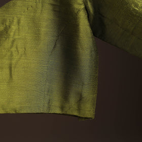 Plain slub silk readymade blouse 09 - handcrafted