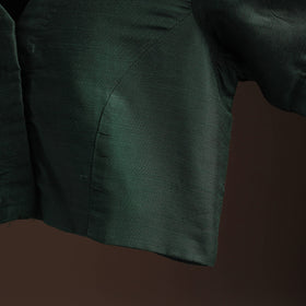 Plain slub silk readymade blouse 17 - handcrafted