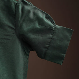 Plain slub silk readymade blouse 17 - handcrafted