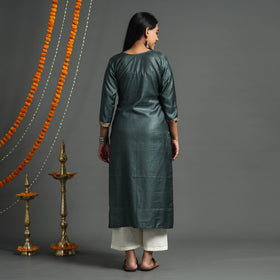 plain silk kurta