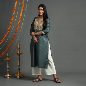 plain silk kurta