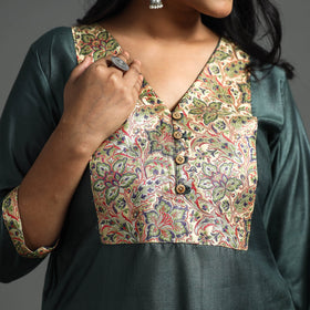 plain silk kurta