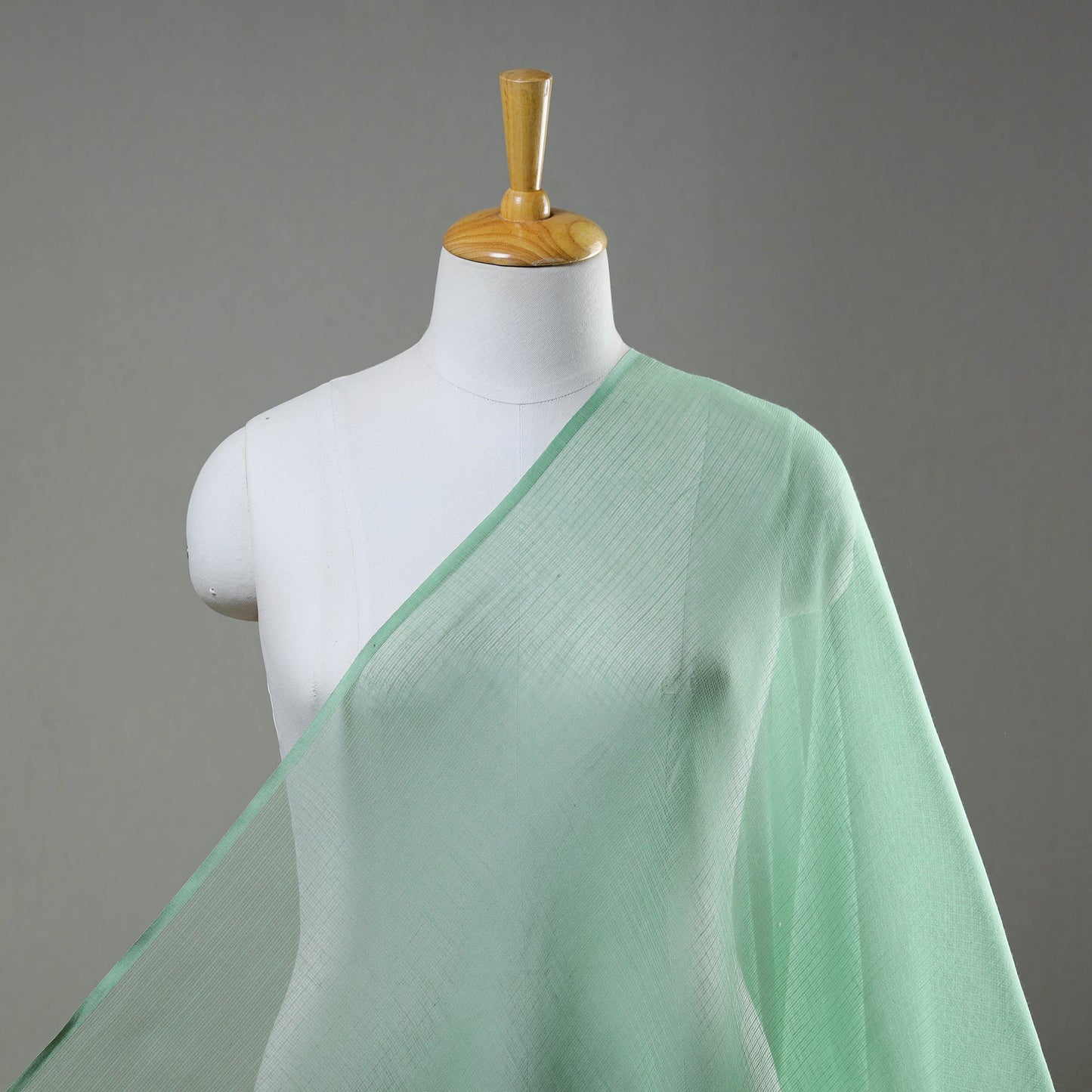 Green - plain weaving cotton kota doria fabric 05