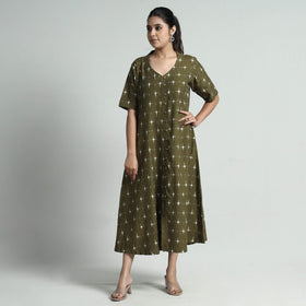  Pochampally Double Ikat Weave Cotton Dress Online l iTokri.com