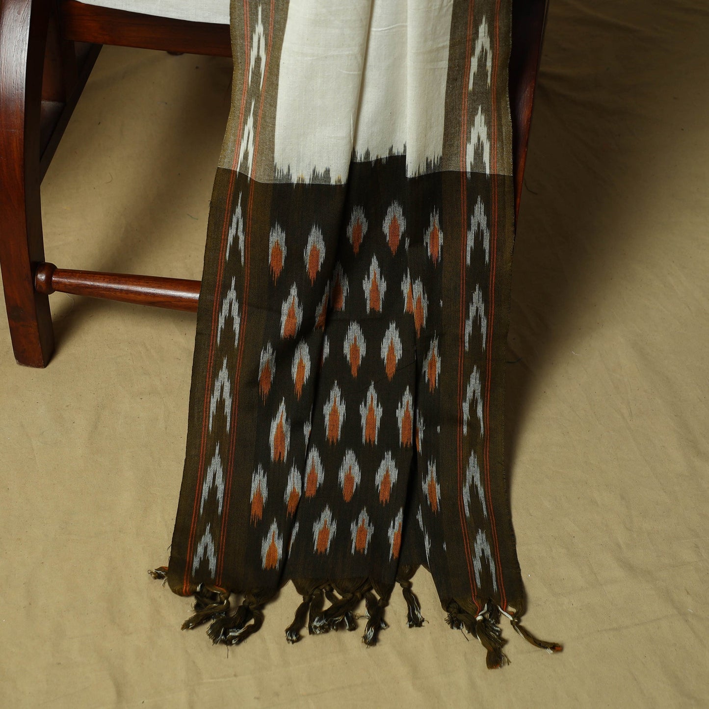 Pochampally ikat 3pc cotton unstitched dress material 24