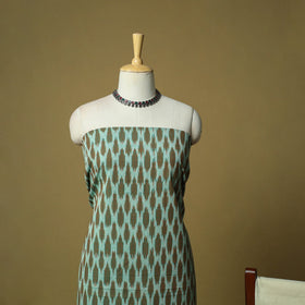 Pochampally ikat 3pc cotton unstitched dress material 35