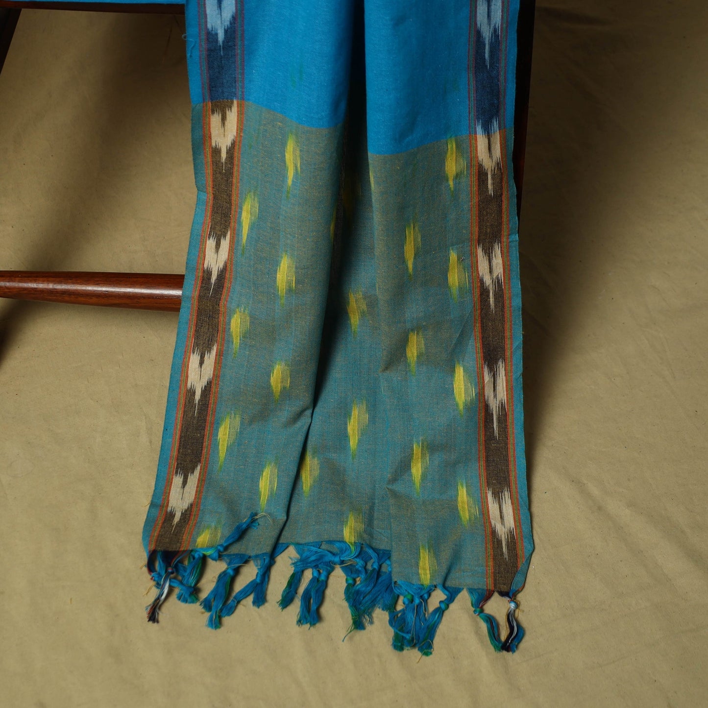 Pochampally ikat 3pc cotton unstitched dress material 37