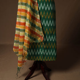 Pochampally ikat cotton 2pc unstitched dress material