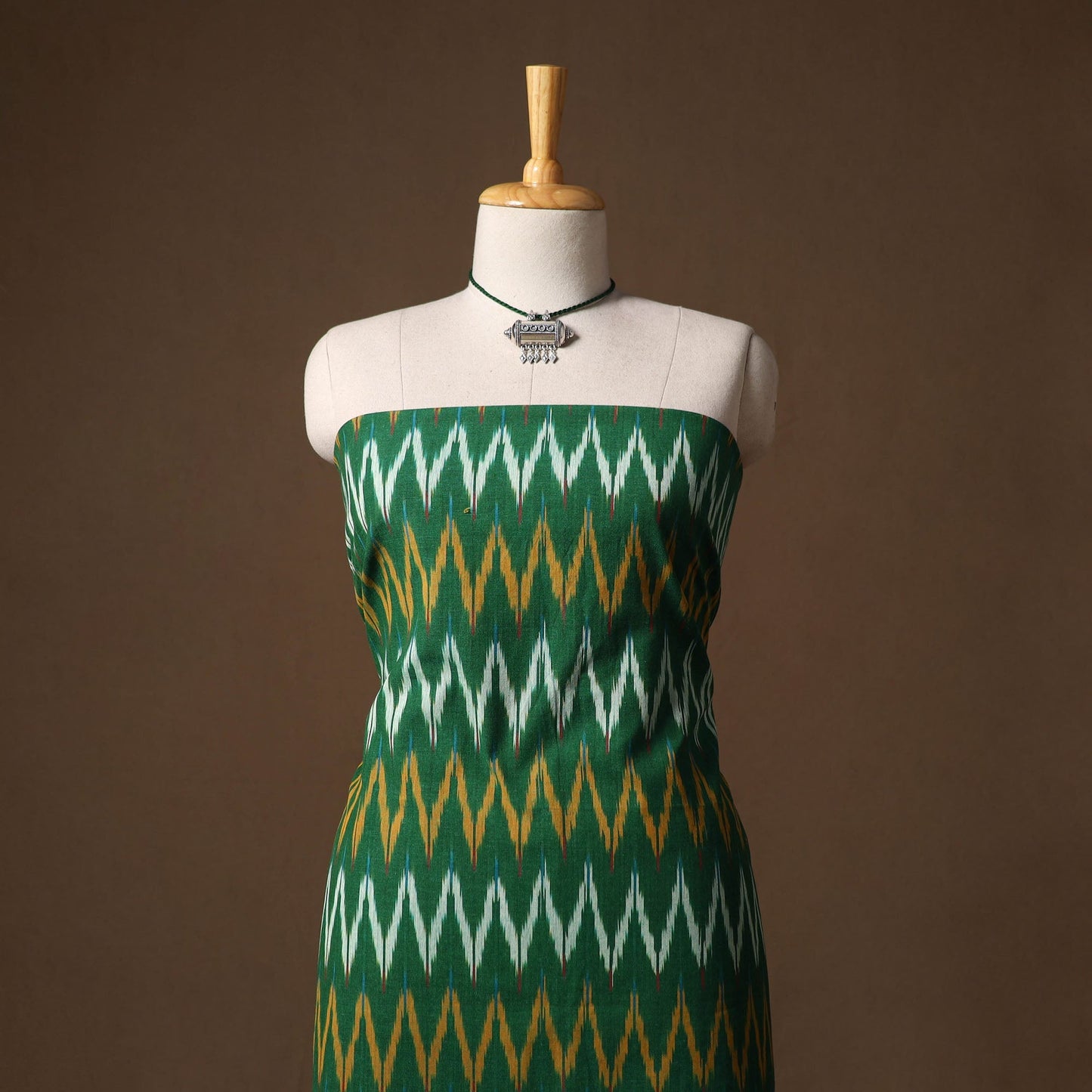 Pochampally ikat cotton 2pc unstitched dress material