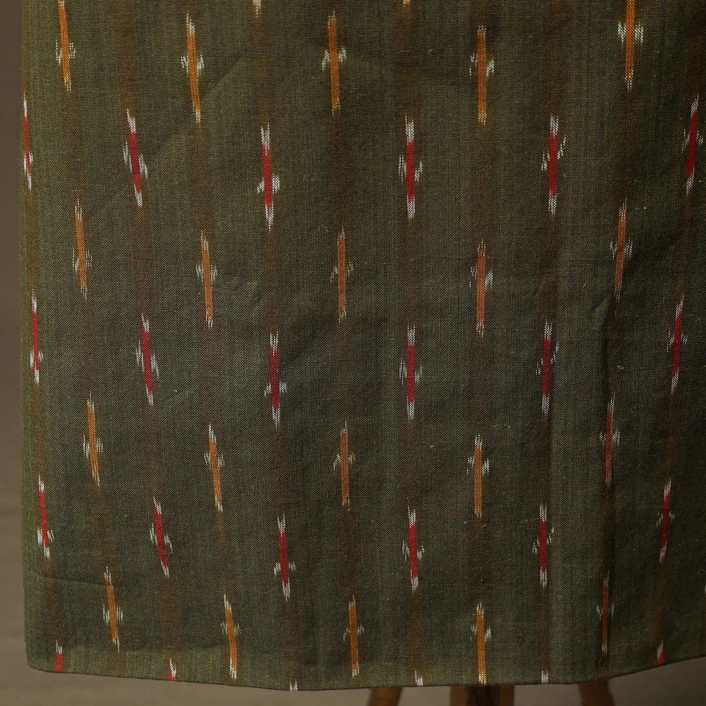 Pochampally ikat cotton 2pc unstitched dress material kurta