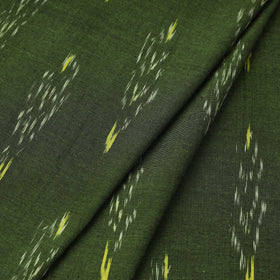 Green - pochampally ikat cotton fabric 07 - handcrafted