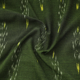 Green - pochampally ikat cotton fabric 07 - handcrafted