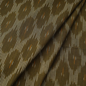 Green Pochampally Ikat Cotton Fabric