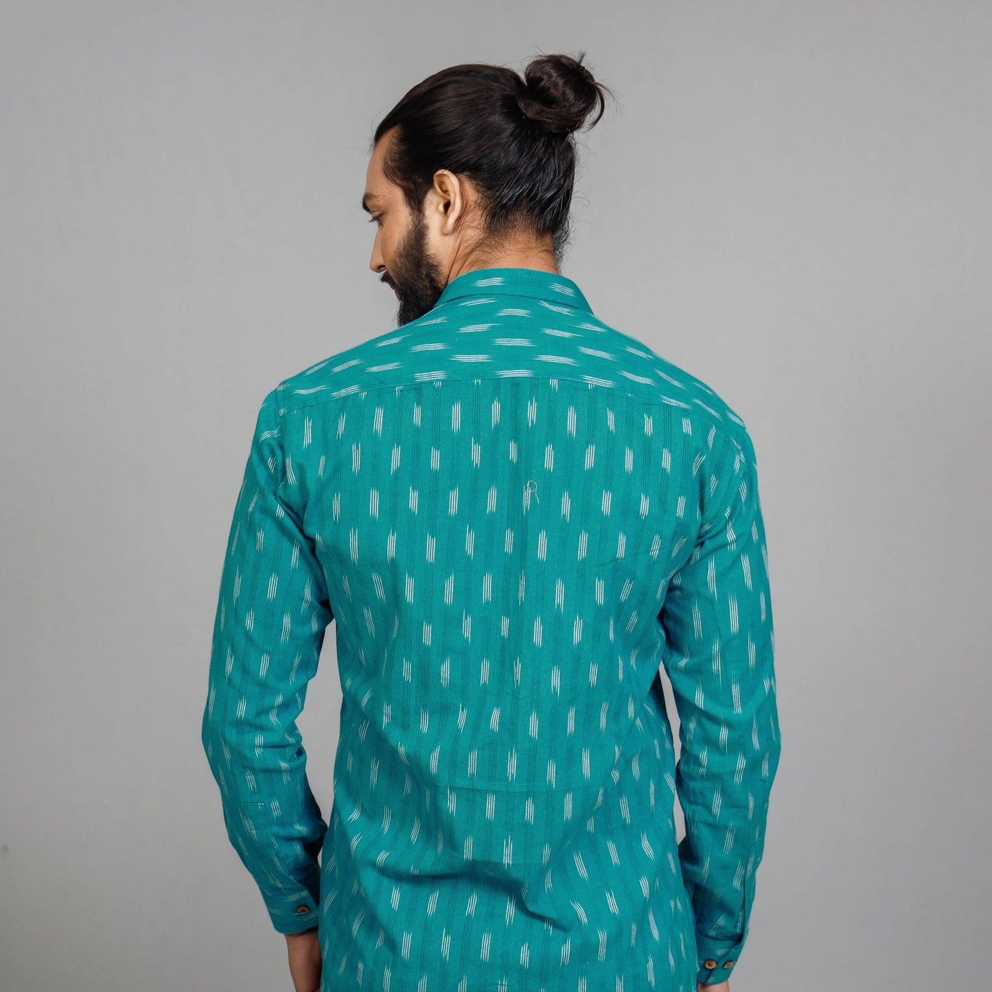 Buy Pochampally Ikat Cotton Men Full Sleeve Shirt Online at iTokri.com