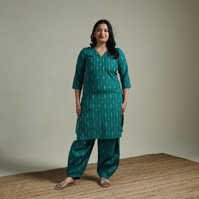Pochampally ikat cotton co-ord set for women 15