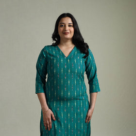 Pochampally ikat cotton co-ord set for women 15