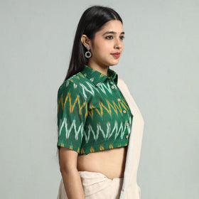 Buy Pochampally Ikat Cotton Stitched Blouse 24 