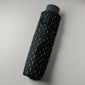 Green Pochampally Ikat Cotton Yoga Mat Bag 