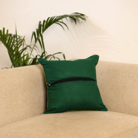 Green - pochampally ikat cushion cover 14 - handcrafted