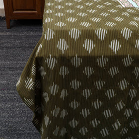 Pochampally Ikat with Sanganeri Patch Cotton Bedsheet Set