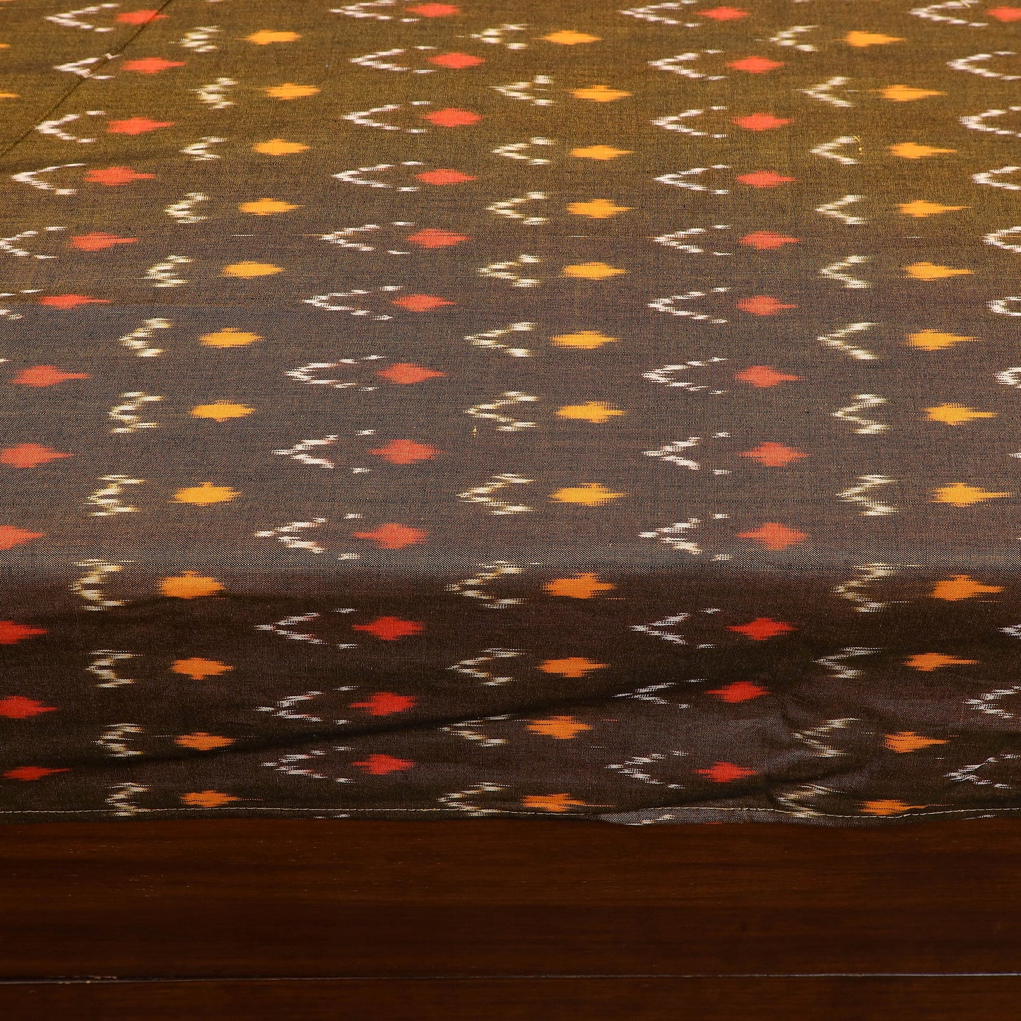 Buy Pochampally Ikat with Sanganeri Patch Cotton Bedsheet Set