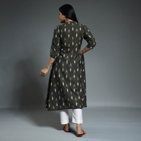  Pochampally Ikat Weave Cotton Long Kurta for Women