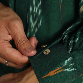 Buy Pochampally Ikat Weave Cotton Men Full Sleeve Shirt 29 Online at iTokri.com
