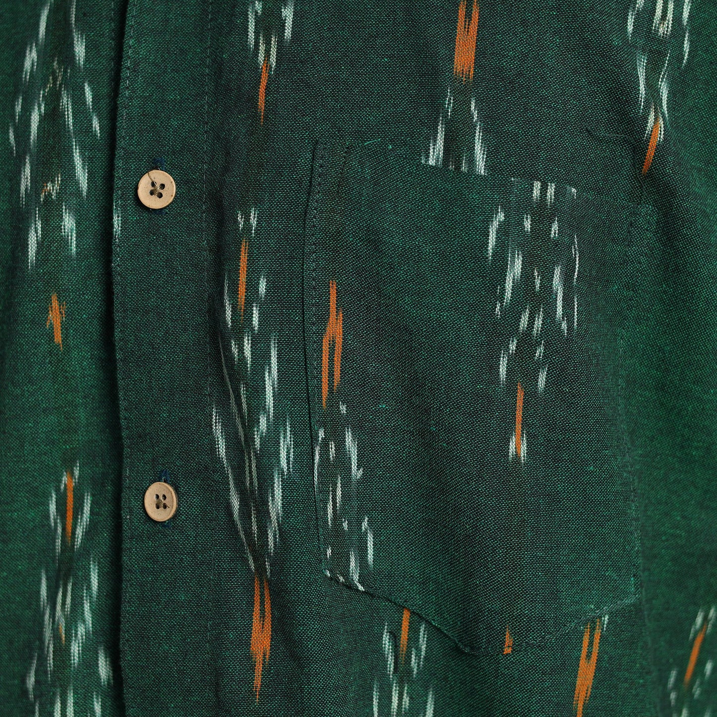 Buy Pochampally Ikat Weave Cotton Men Full Sleeve Shirt 29 Online at iTokri.com