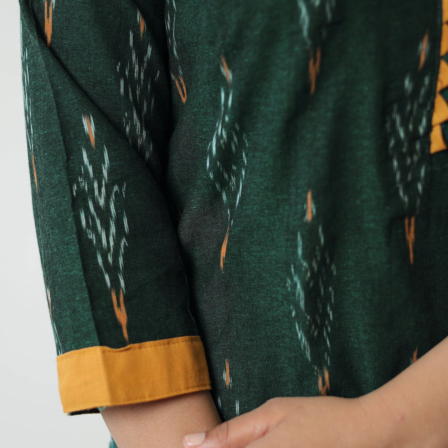   Pochampally Ikat Weave Cotton Straight Kurta 05 