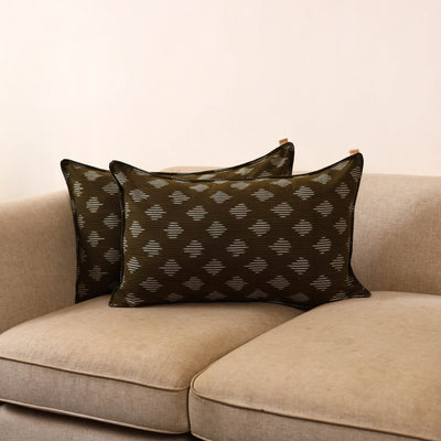 Pochampally ikat weave pillow covers (set of 2) 07