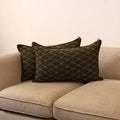 Pochampally ikat weave pillow covers (set of 2) 18