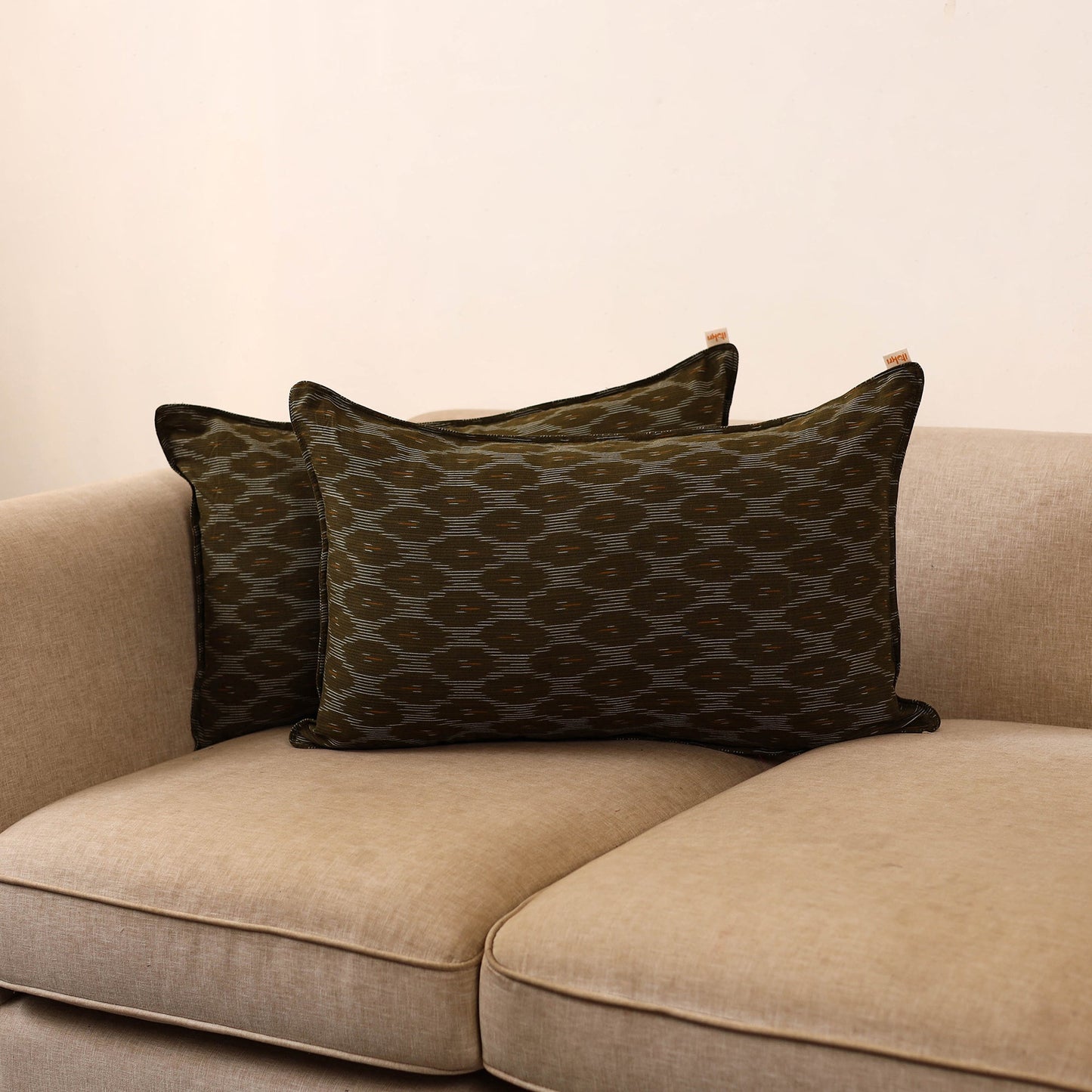 Pochampally ikat weave pillow covers (set of 2) 18