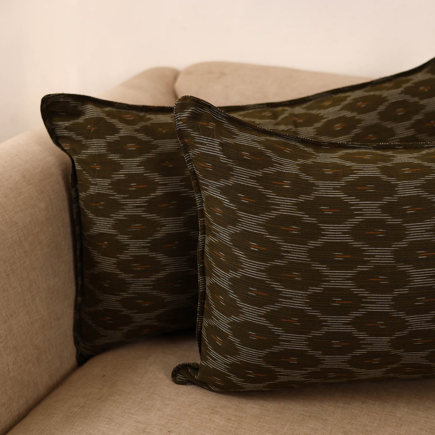 Pochampally ikat weave pillow covers (set of 2) 18