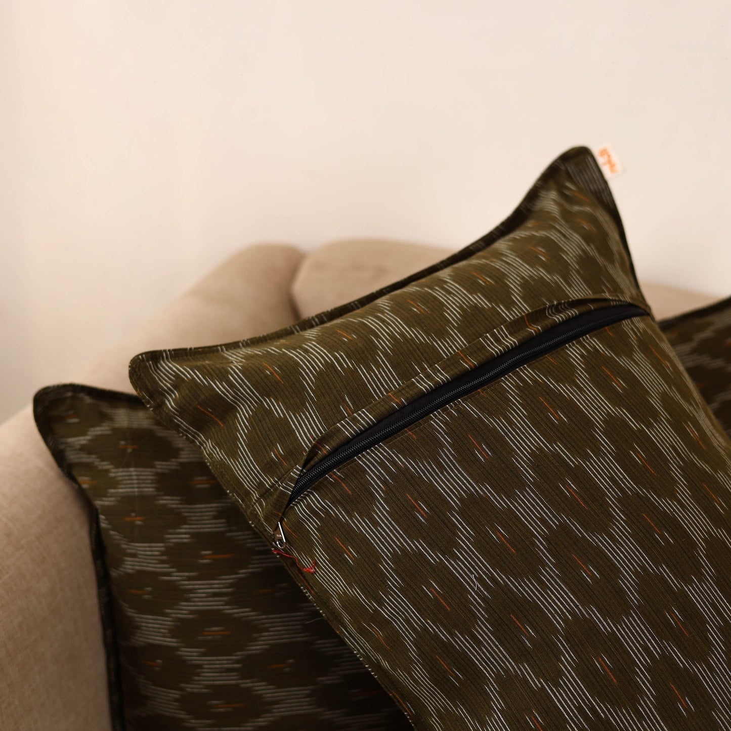 Pochampally ikat weave pillow covers (set of 2) 18