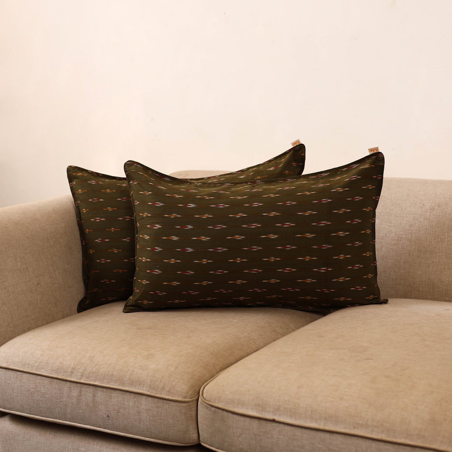 Pochampally ikat weave pillow covers (set of 2) 19