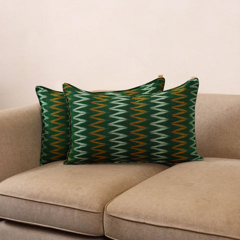 Pochampally ikat weave pillow covers (set of 2) 24