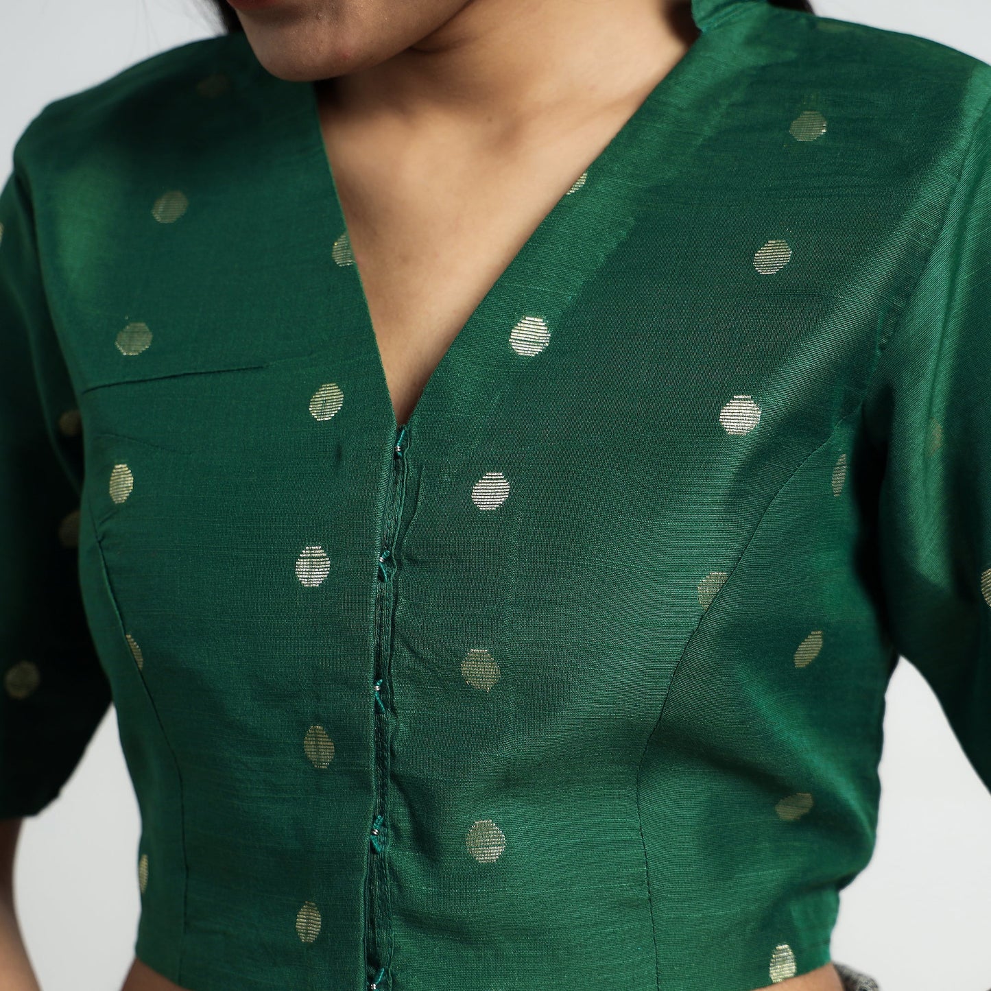 Silk Stitched Blouse