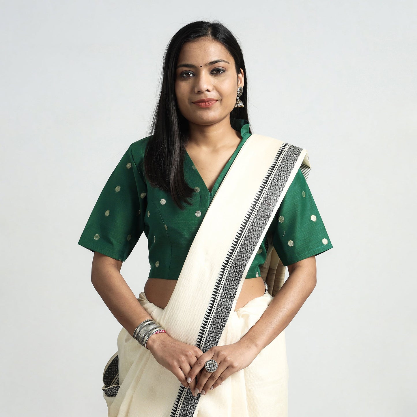 Silk Stitched Blouse