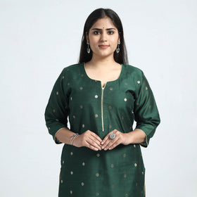 silk straight kurta