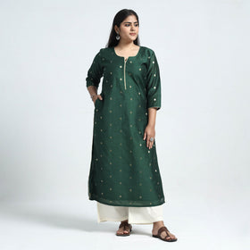 silk straight kurta