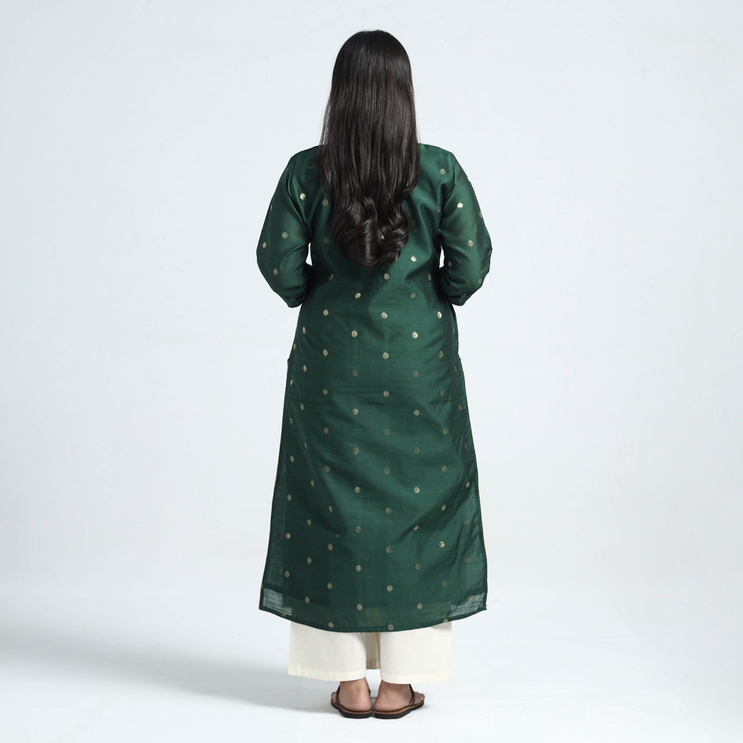 silk straight kurta