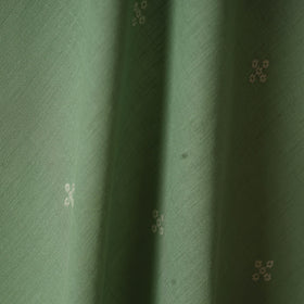 Green - prewashed cotton jacquard fabric 02 - handcrafted