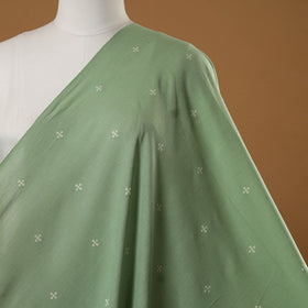 Green - prewashed cotton jacquard fabric 02 - handcrafted