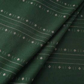Green Prewashed Cotton Jacquard Fabric