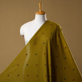 Green Prewashed Cotton Jacquard Fabric