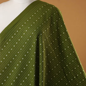 Green - prewashed cotton jacquard fabric 03 - handcrafted