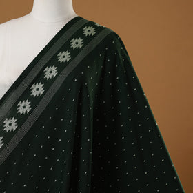 Green - prewashed cotton jacquard fabric 06 - handcrafted