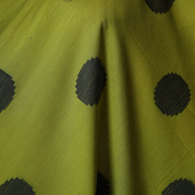 Green - prewashed cotton jacquard fabric 06 - handcrafted